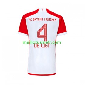 Maillot de Foot Bayern Munich Matthijs de Ligt 4 Domicile 2023-24